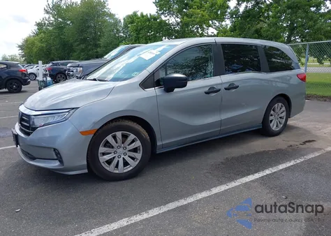 2021 Honda Odyssey Lx из США, поврежденный, VIN 5FNRL6H24MB033341